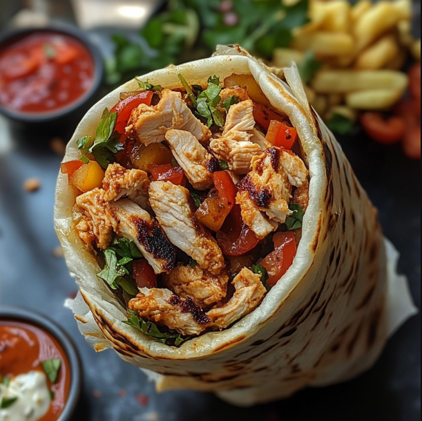 Chicken Wrap Close-up